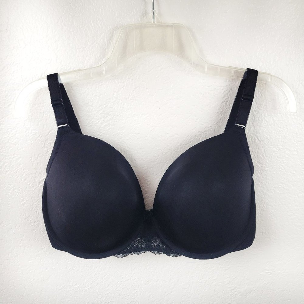Torrid Curve Bra Size 38DD Solid Black Adjustable 38 DD